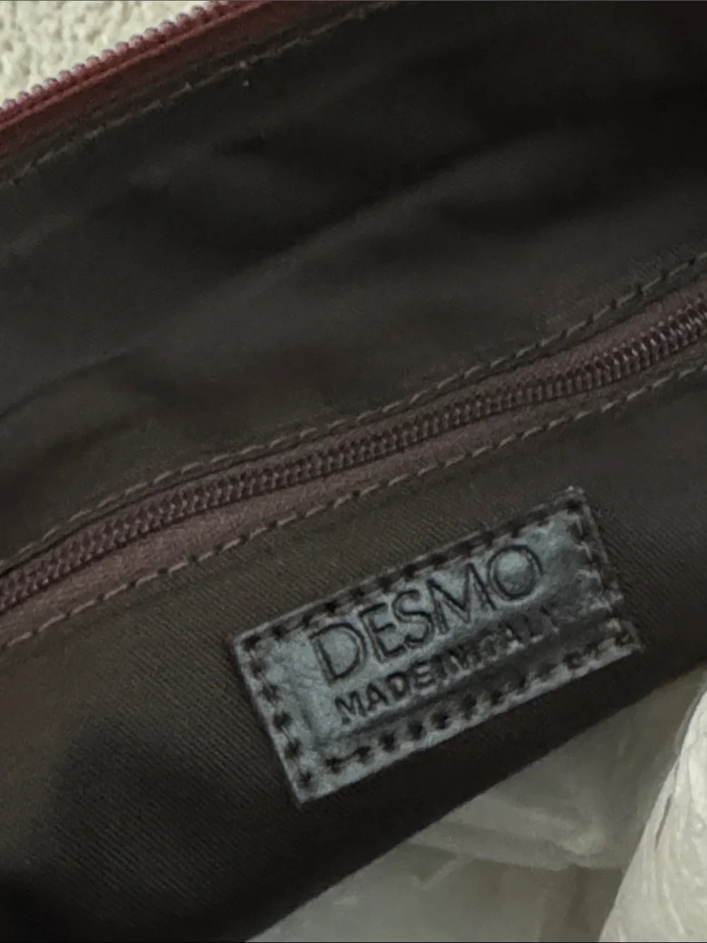 Desmo leather satchel - NWT